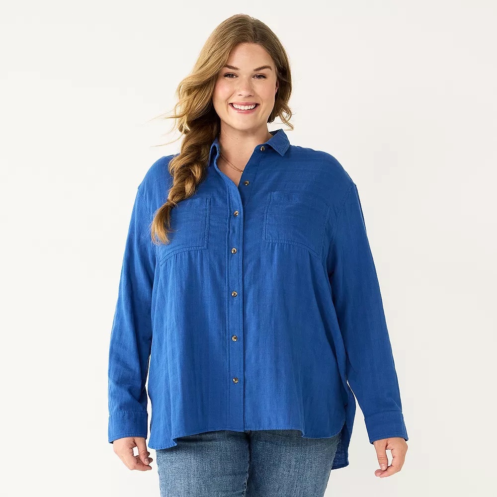 Sonoma Goods For Life® Relaxed Button Down Shirt